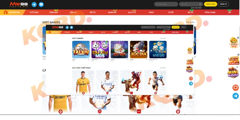 Đăng ký tài khoản May88 nhận khuyến mãi khủng